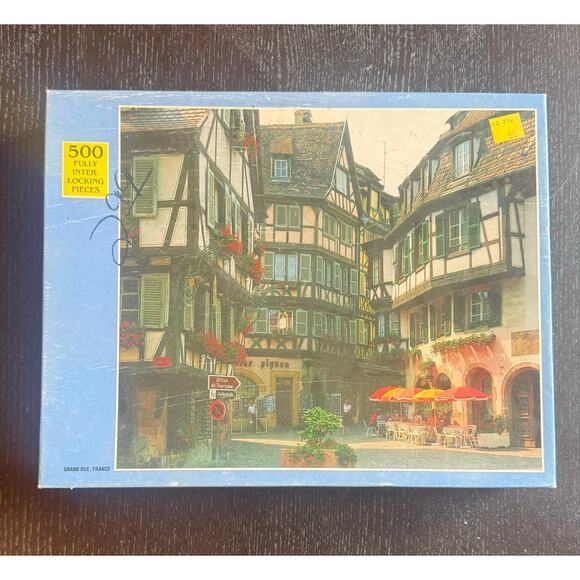 The Rainbow Works 500 Piece Puzzle Grand Rue France Vintage Factory Sealed - Picture 1 of 5